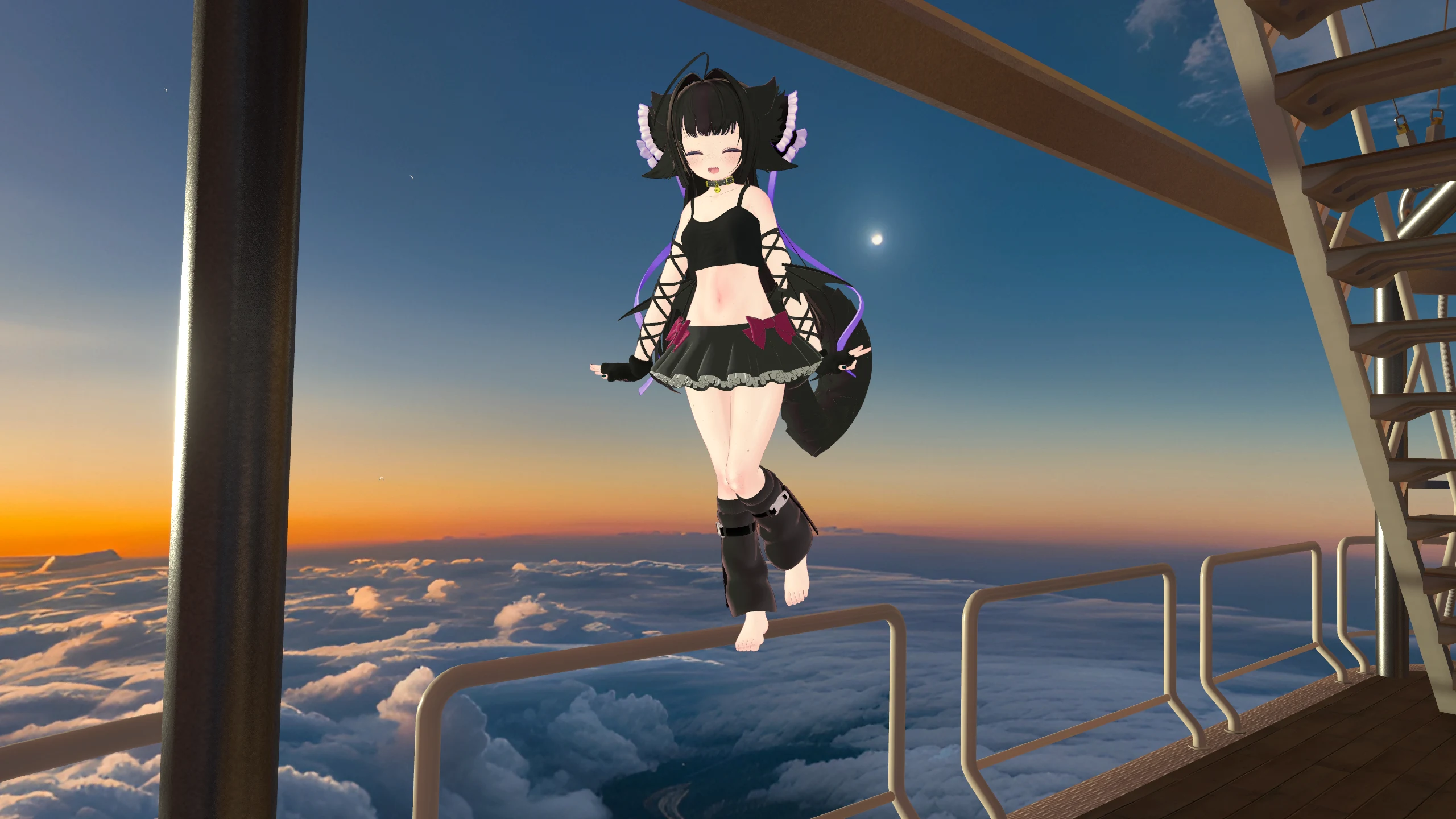 above the clouds